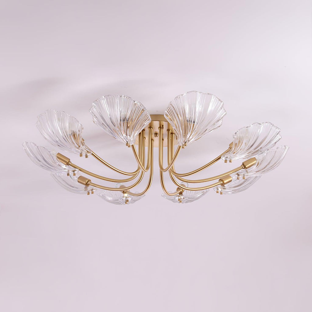 Luxury Shell Brass Ceiling Lamp by FIFTH & BEAM — product view 19