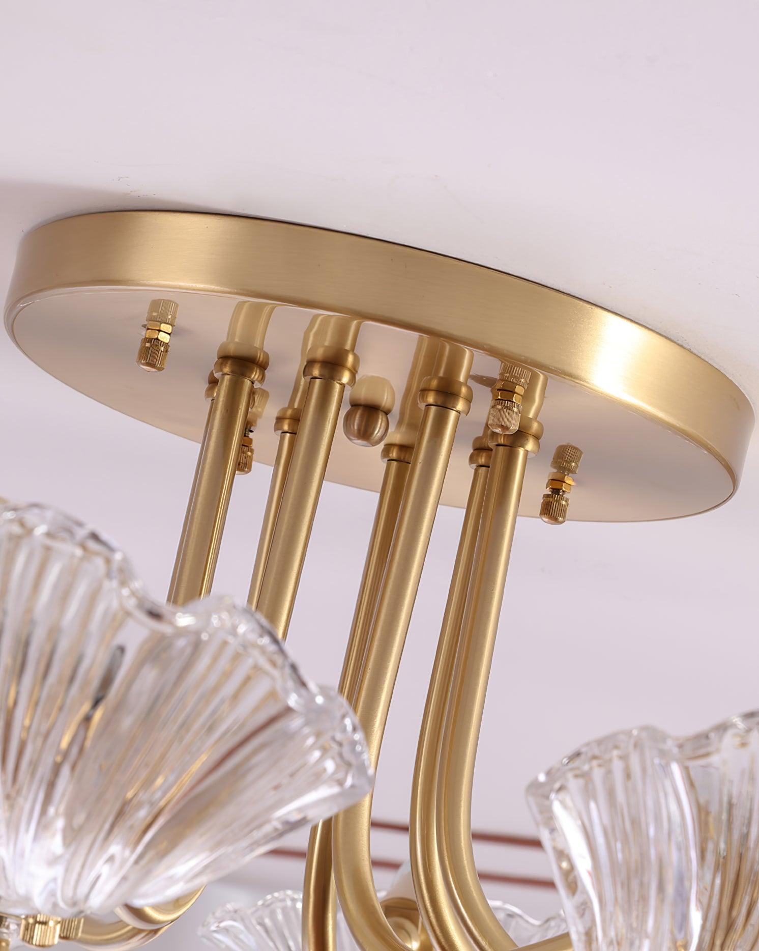 Luxury Shell Brass Ceiling Lamp by FIFTH & BEAM — product view 21