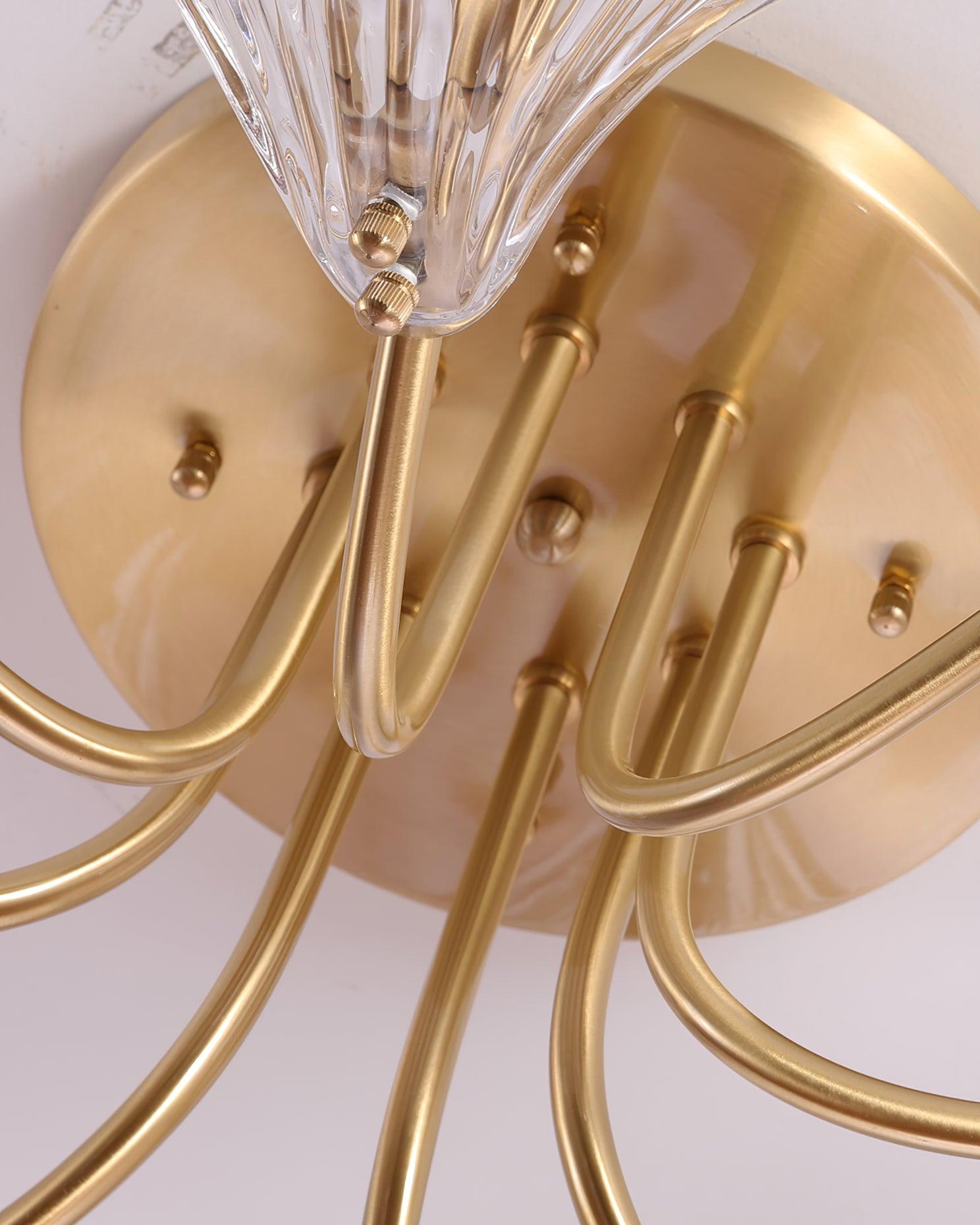 Luxury Shell Brass Ceiling Lamp by FIFTH & BEAM — product view 22