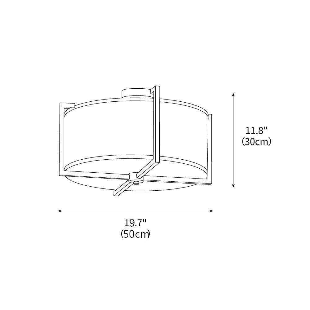Malen Ceiling Light 19.7" by FIFTH & BEAM — product view 3