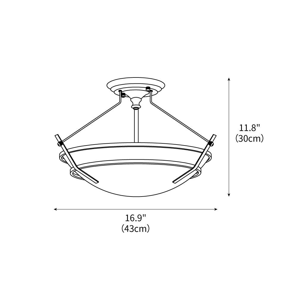 Maxim Stratus Ceiling Light 16.9" by FIFTH & BEAM — product view 3