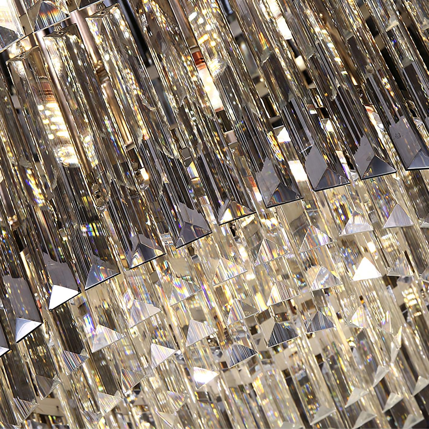 Flush Chrome Crystal Ceiling Light by FIFTH & BEAM — product view 19