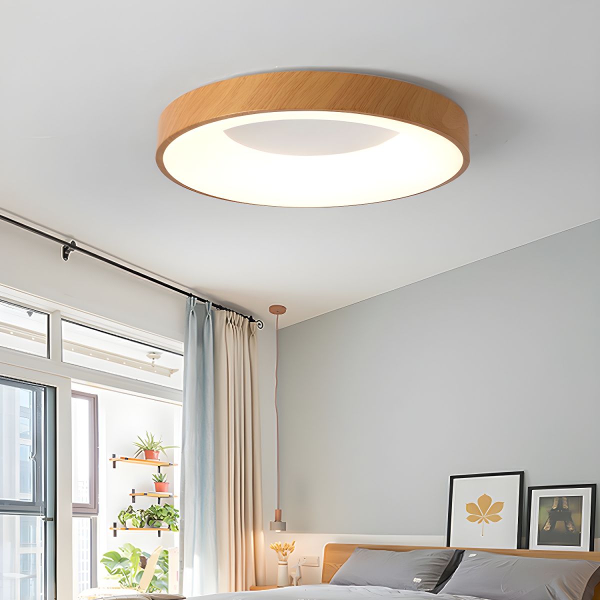 Mila Round Flush Mount Ceiling Lamp by FIFTH & BEAM — product view 10