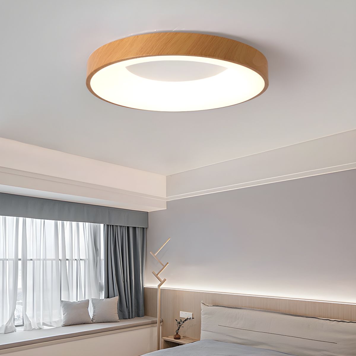 Mila Round Flush Mount Ceiling Lamp by FIFTH & BEAM — product view 12