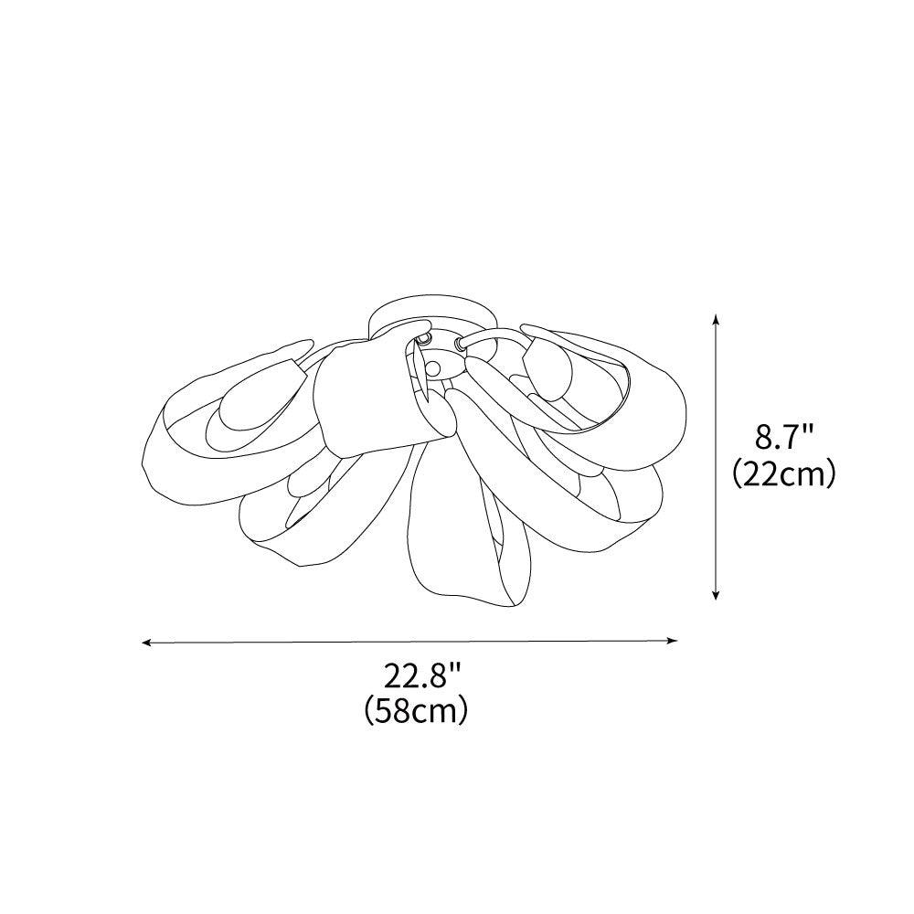 Mocenigo Azure Ceiling Light by FIFTH & BEAM — product view 4