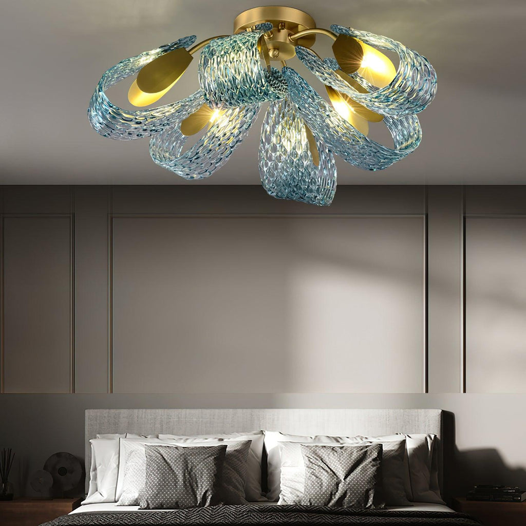 Mocenigo Azure Ceiling Light by FIFTH & BEAM — product view 2