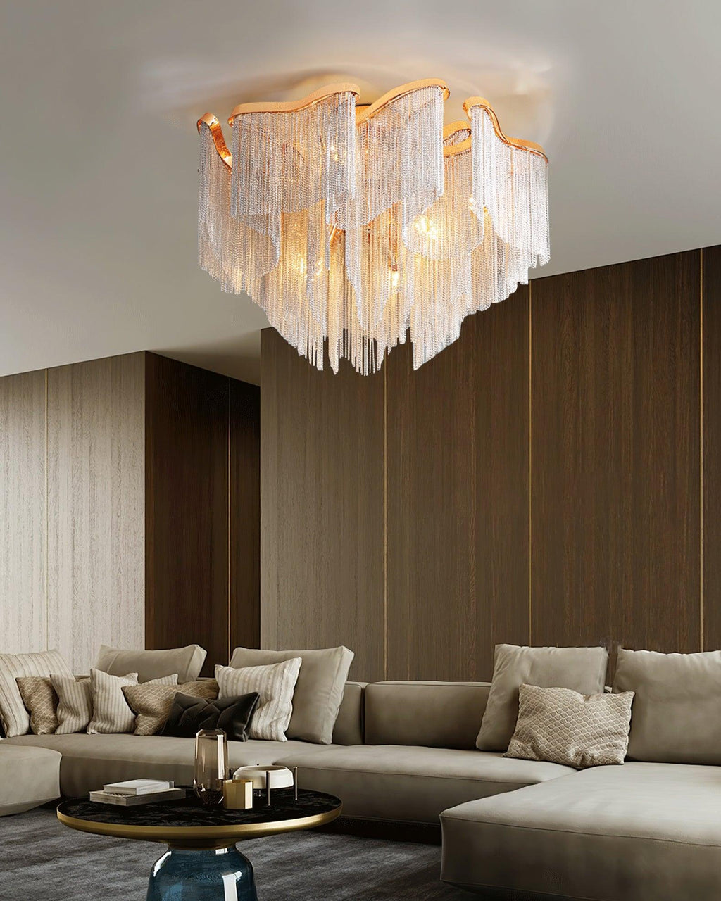 Modern Tassel Ceiling Lamp by FIFTH & BEAM — product view 3