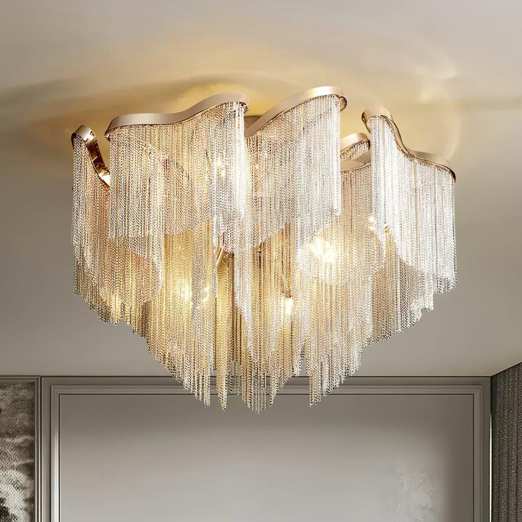 Modern Tassel Ceiling Lamp by FIFTH & BEAM — product view 2