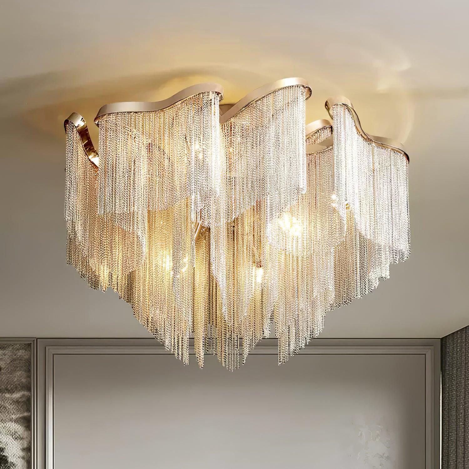 Modern Tassel Ceiling Lamp by FIFTH & BEAM — product view 2
