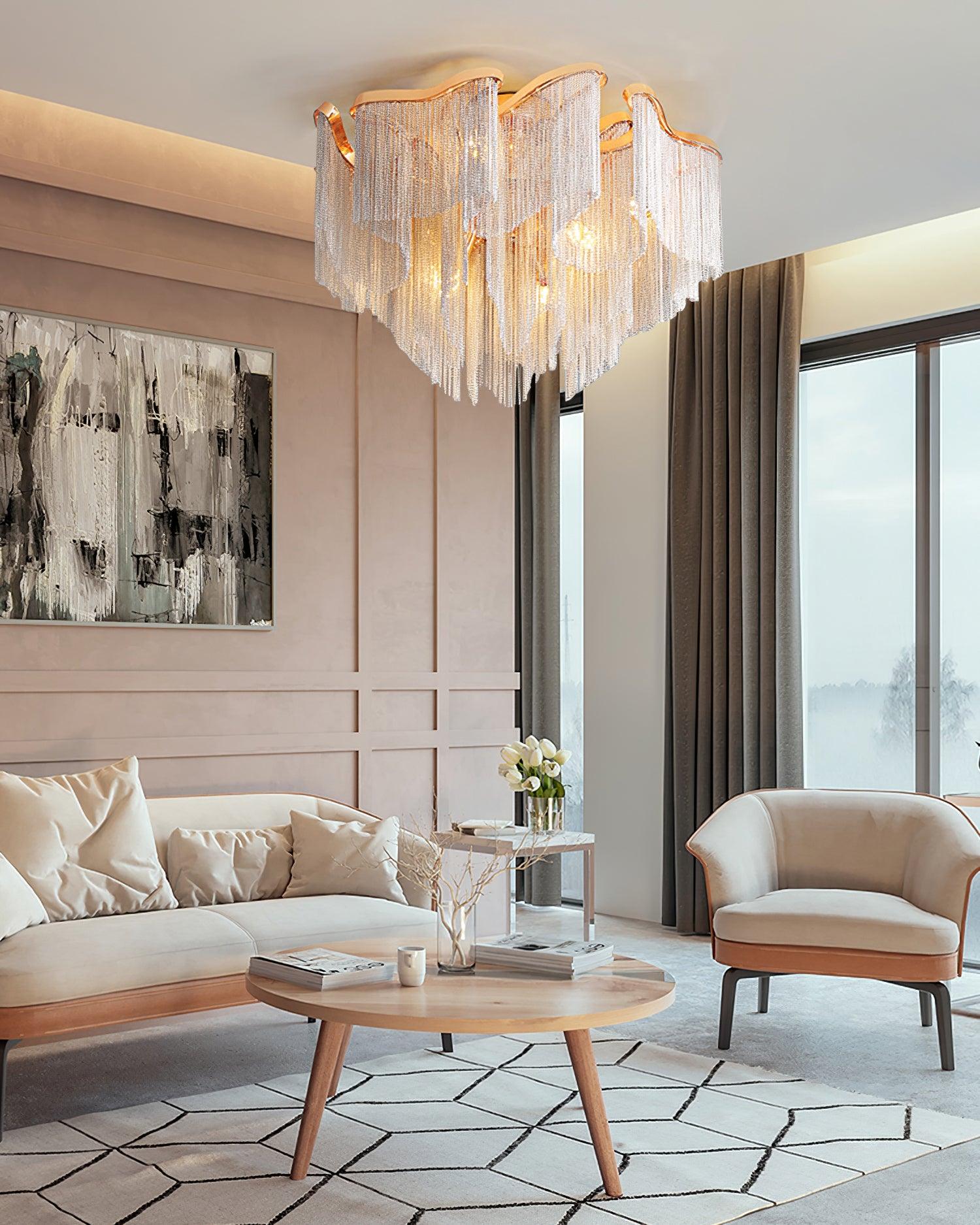 Modern Tassel Ceiling Lamp by FIFTH & BEAM — product view 5