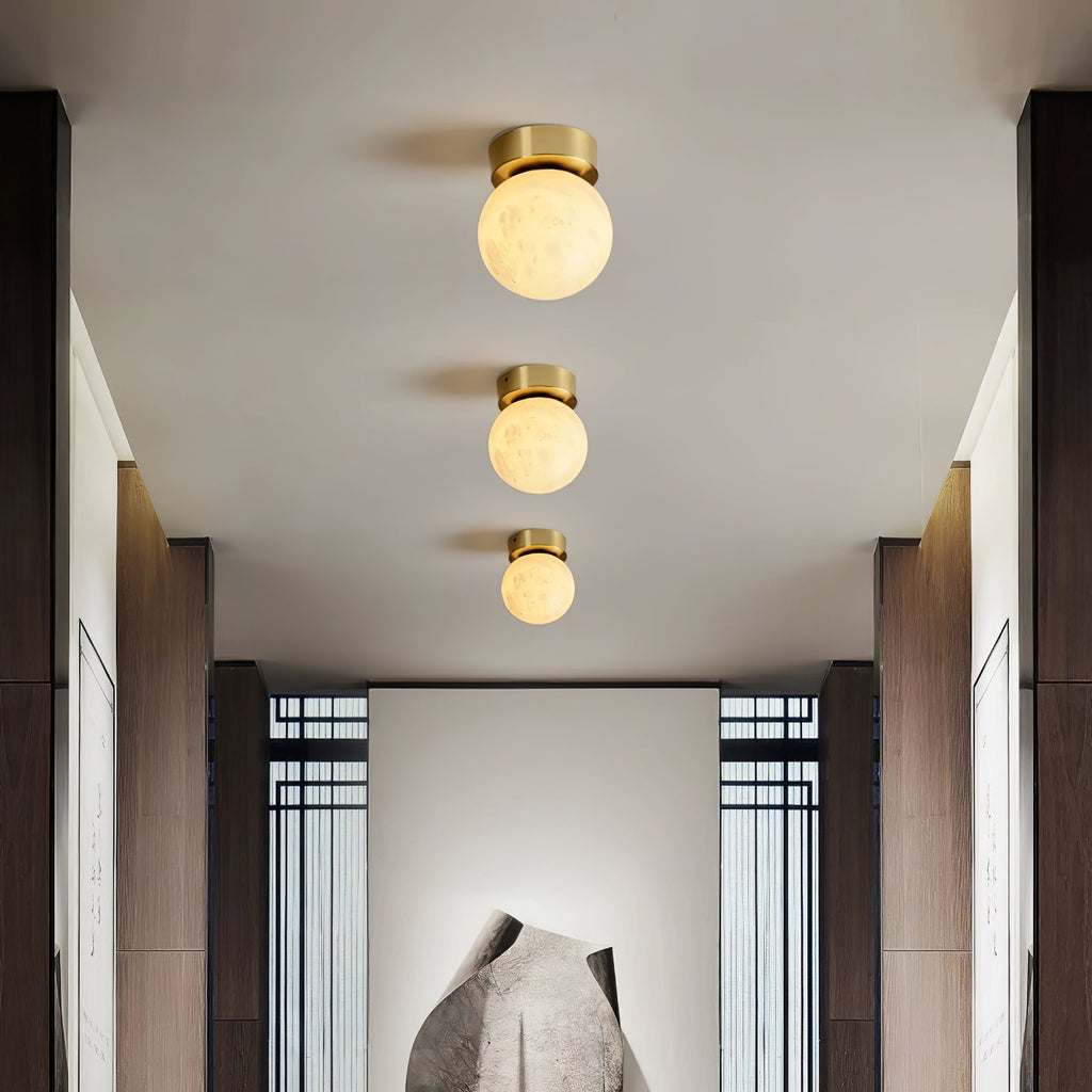 Moon Alabaster Ceiling Light by FIFTH & BEAM — product view 2