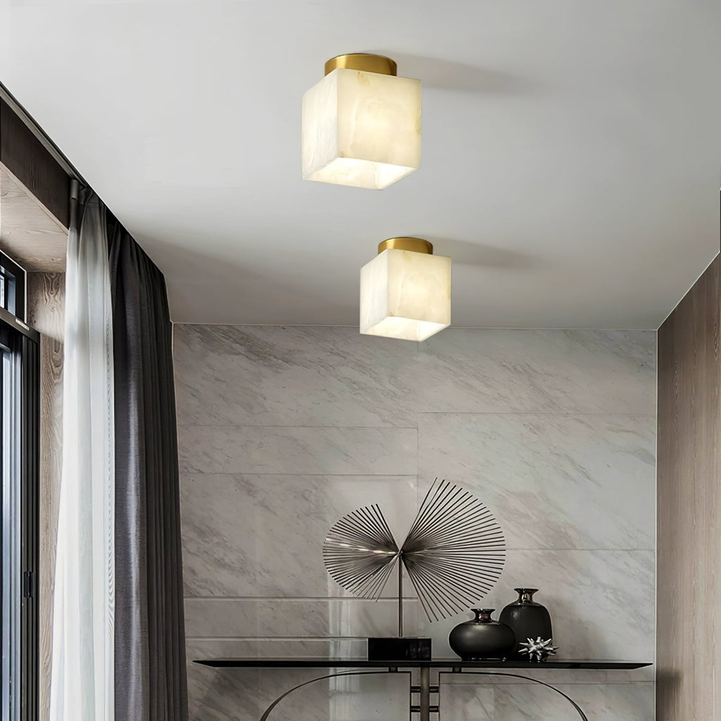 Moon Alabaster Ceiling Light by FIFTH & BEAM — product view 3