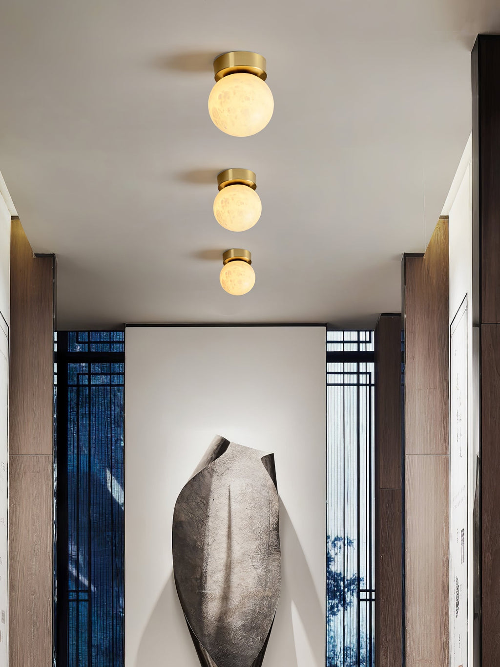 Moon Alabaster Ceiling Light by FIFTH & BEAM — product view 6