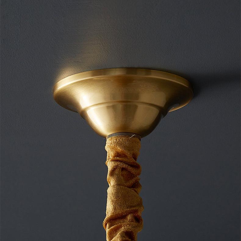 Moravian Star Brass Ceiling Light 7.9" by FIFTH & BEAM — product view 14