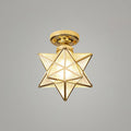 Moravian Star Brass Ceiling Light 7.9" by FIFTH & BEAM — product view 10