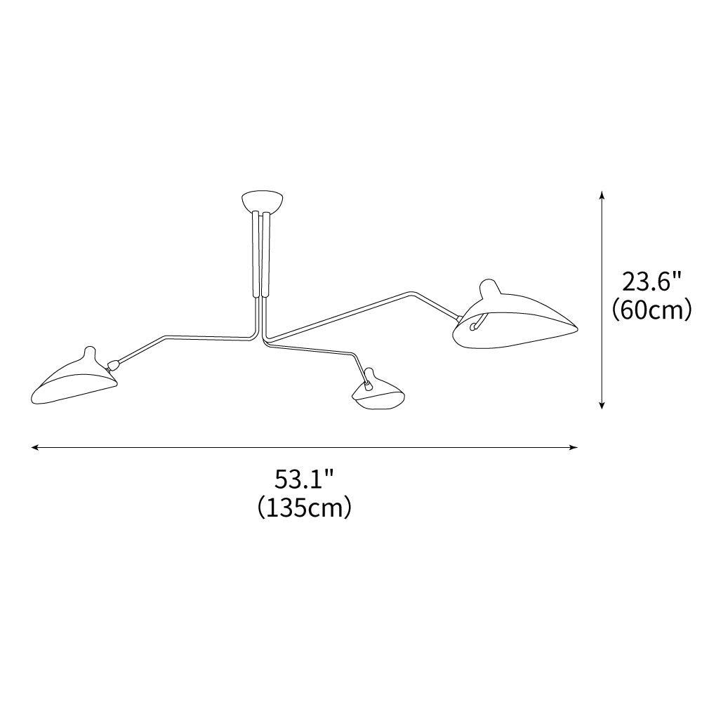 Mouille Ceiling Lamp by FIFTH & BEAM — product view 4