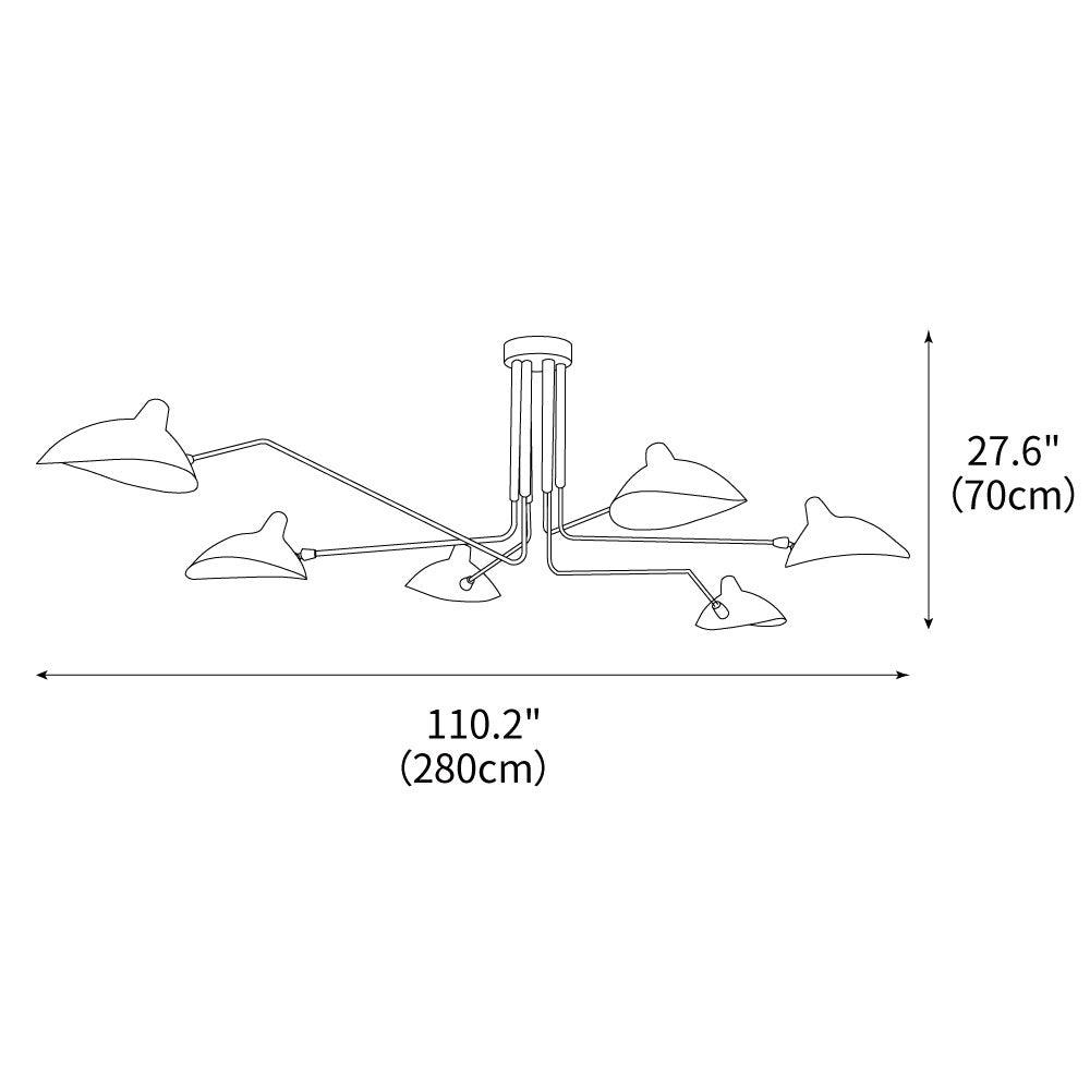 Mouille Ceiling Lamp by FIFTH & BEAM — product view 5