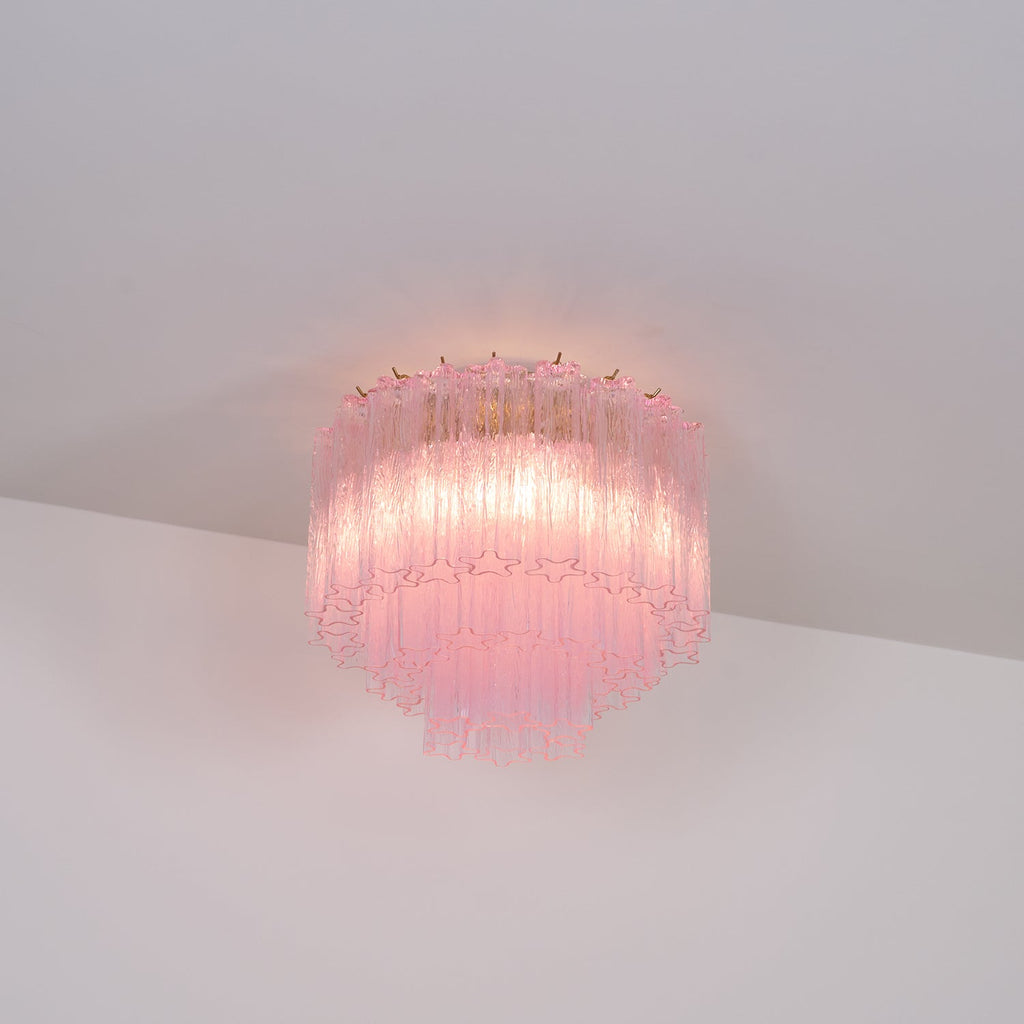 Murano Pink Glass Ceiling Light by FIFTH & BEAM — product view 19