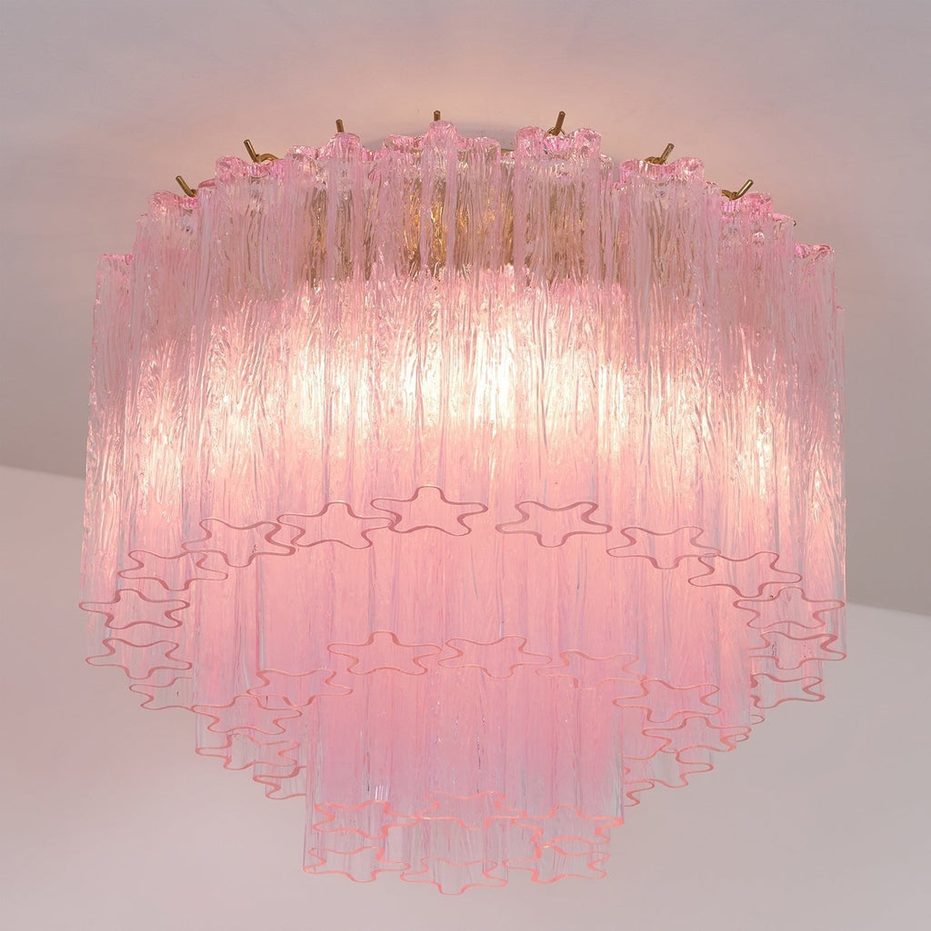 Murano Pink Glass Ceiling Light by FIFTH & BEAM — product view 3