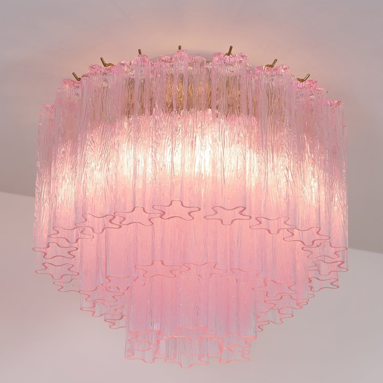 Murano Pink Glass Ceiling Light by FIFTH & BEAM — product view 3