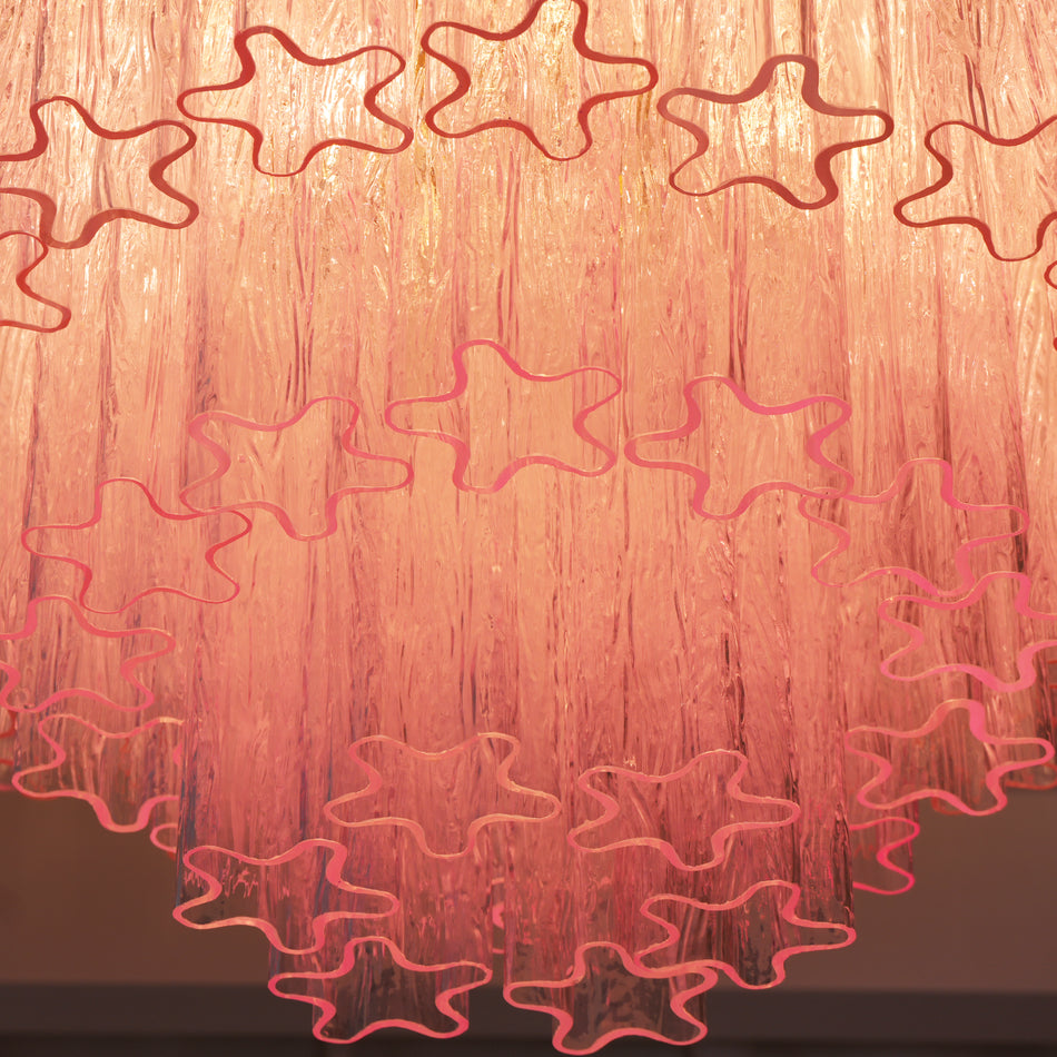 Murano Pink Glass Ceiling Light by FIFTH & BEAM — product view 36