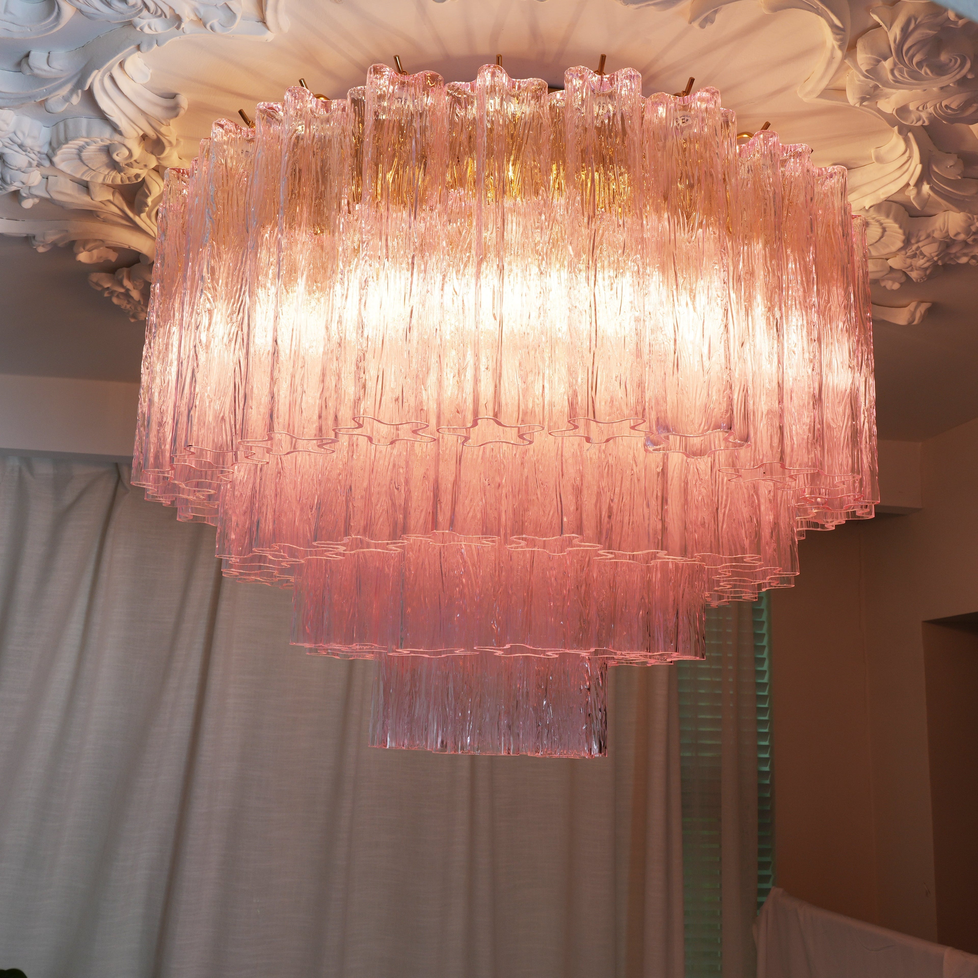 Murano Pink Glass Ceiling Light by FIFTH & BEAM — product view 37