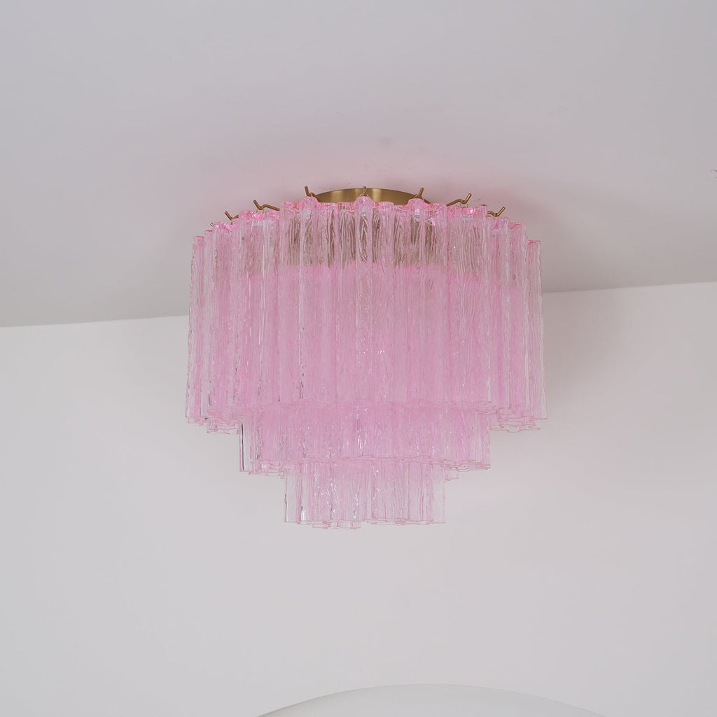 Murano Pink Glass Ceiling Light by FIFTH & BEAM — product view 25