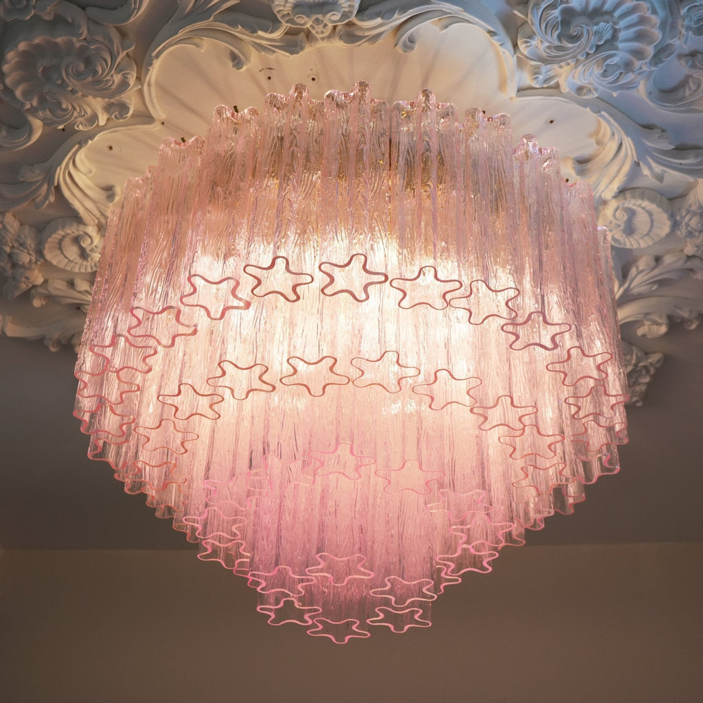 Murano Pink Glass Ceiling Light by FIFTH & BEAM — product view 42
