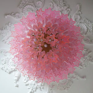 Murano Pink Glass Ceiling Light by FIFTH & BEAM — product view 38