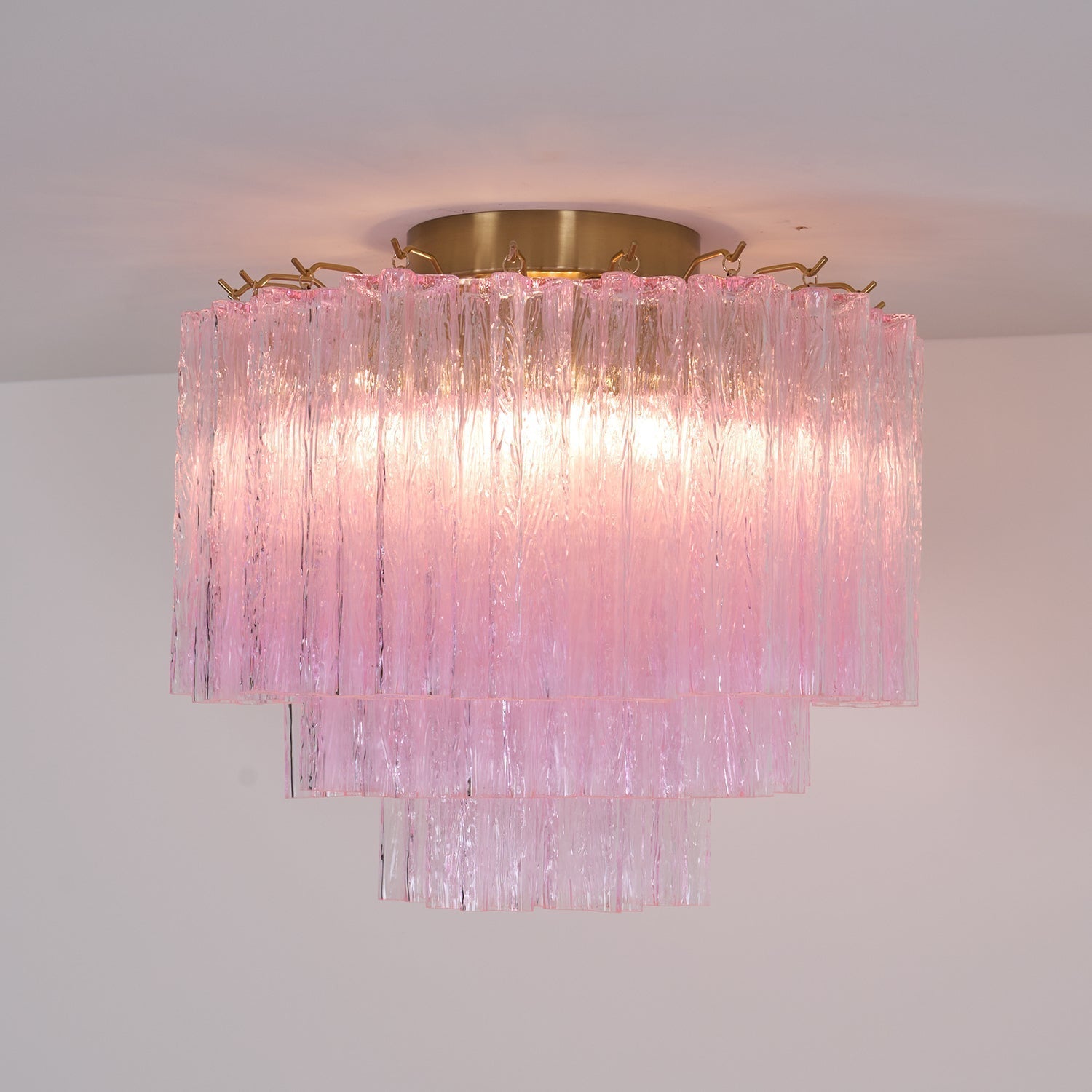 Murano Pink Glass Ceiling Light by FIFTH & BEAM — product view 28