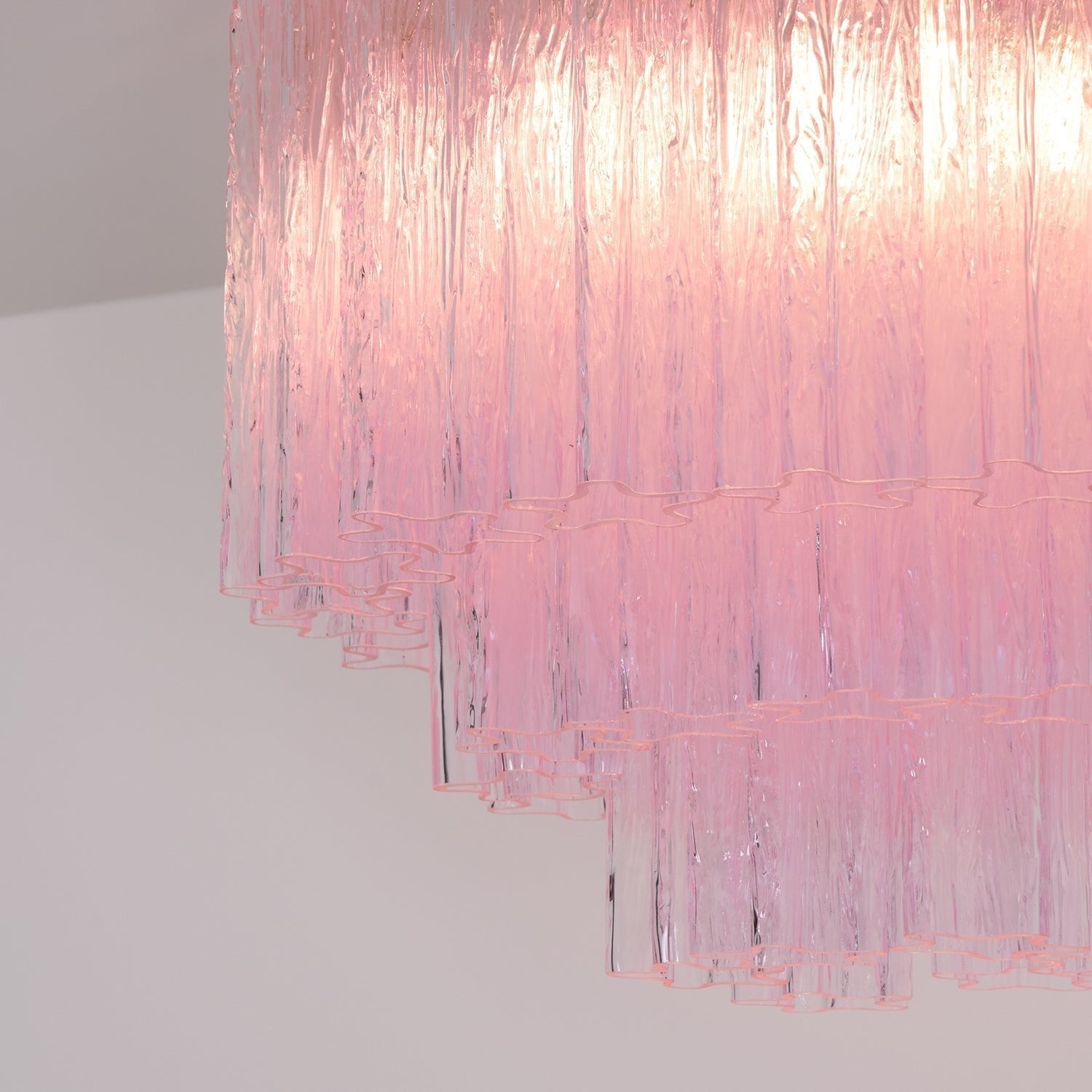 Murano Pink Glass Ceiling Light by FIFTH & BEAM — product view 4