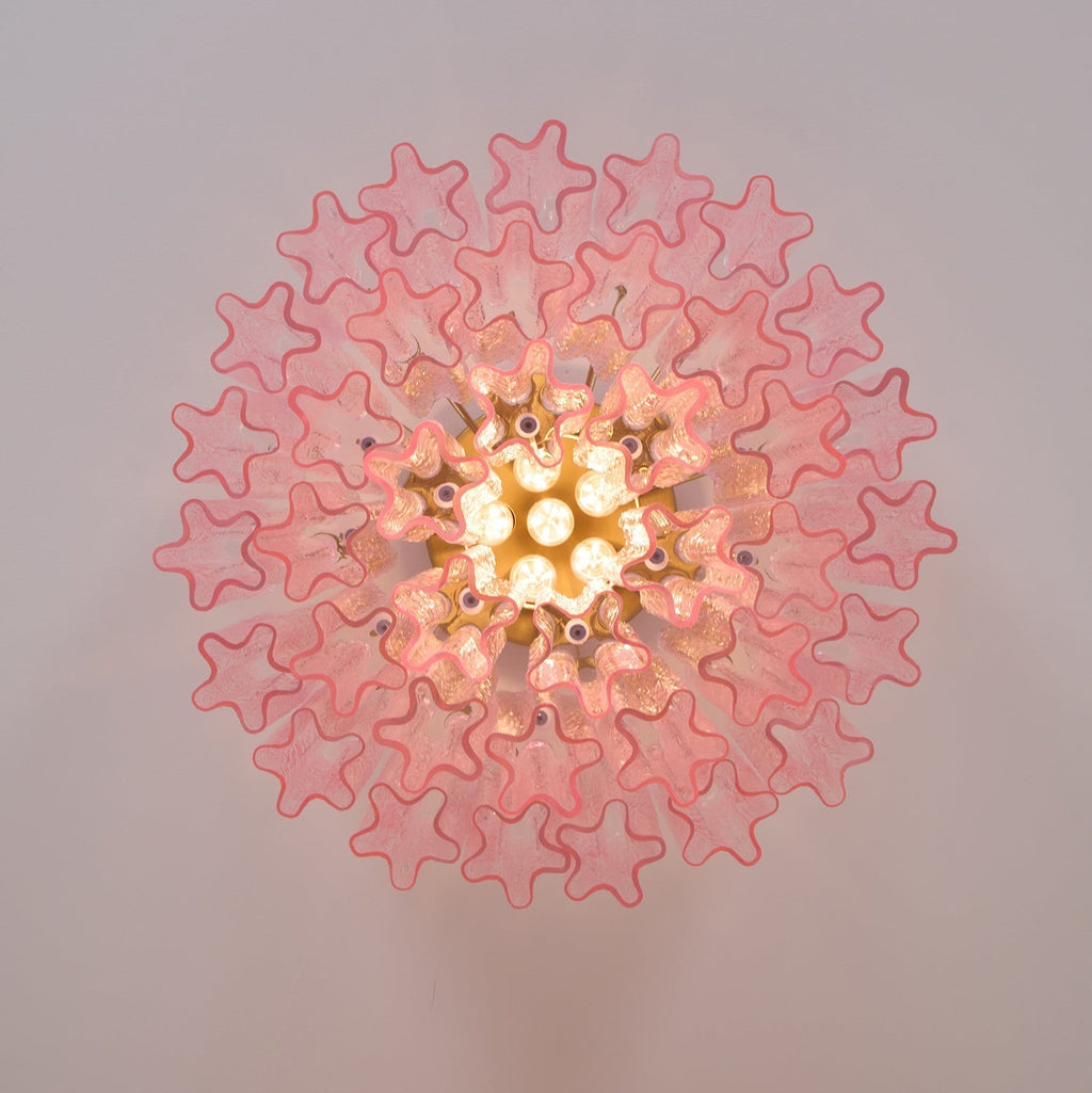 Murano Pink Glass Ceiling Light by FIFTH & BEAM — product view 30