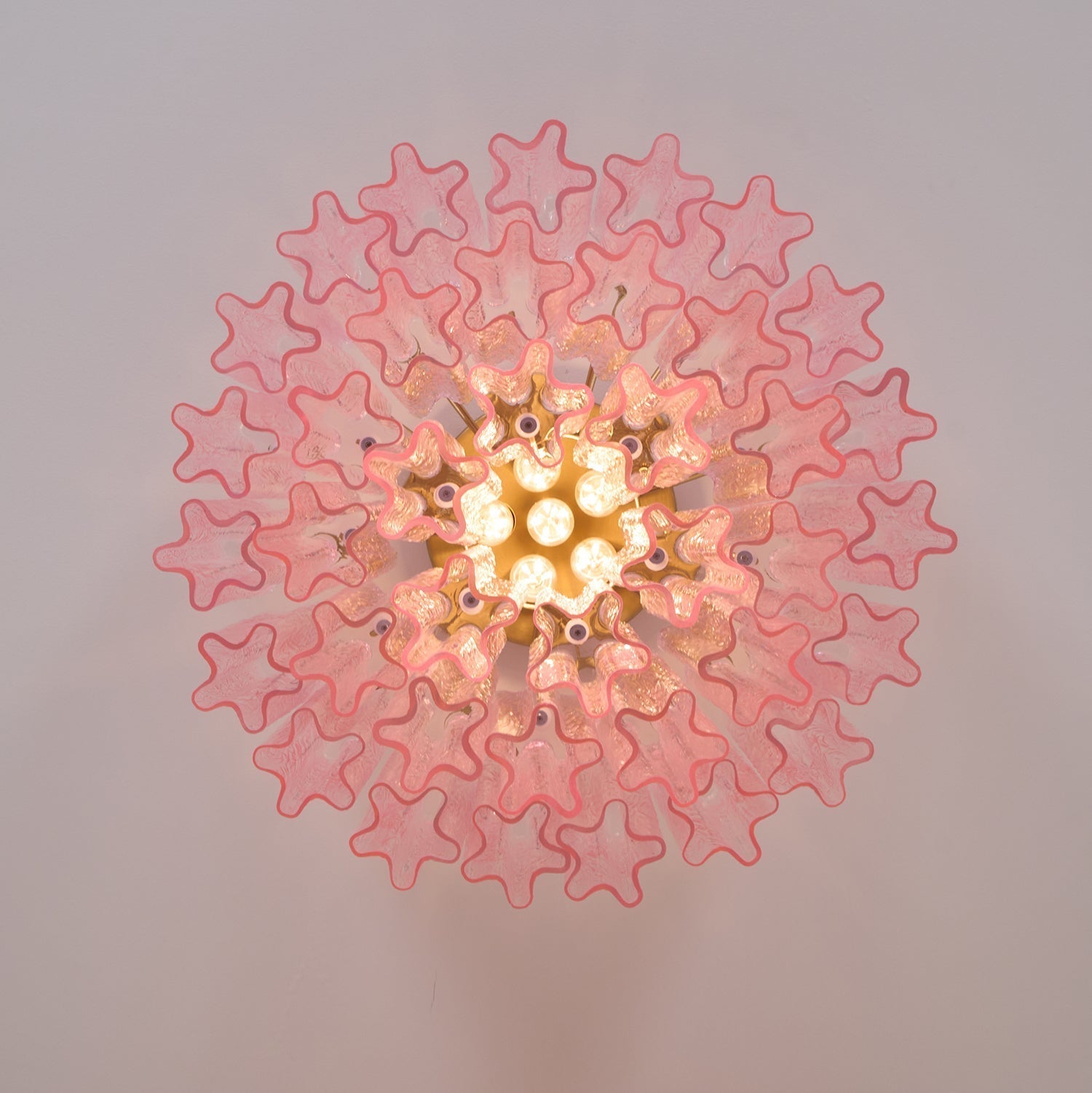 Murano Pink Glass Ceiling Light by FIFTH & BEAM — product view 30