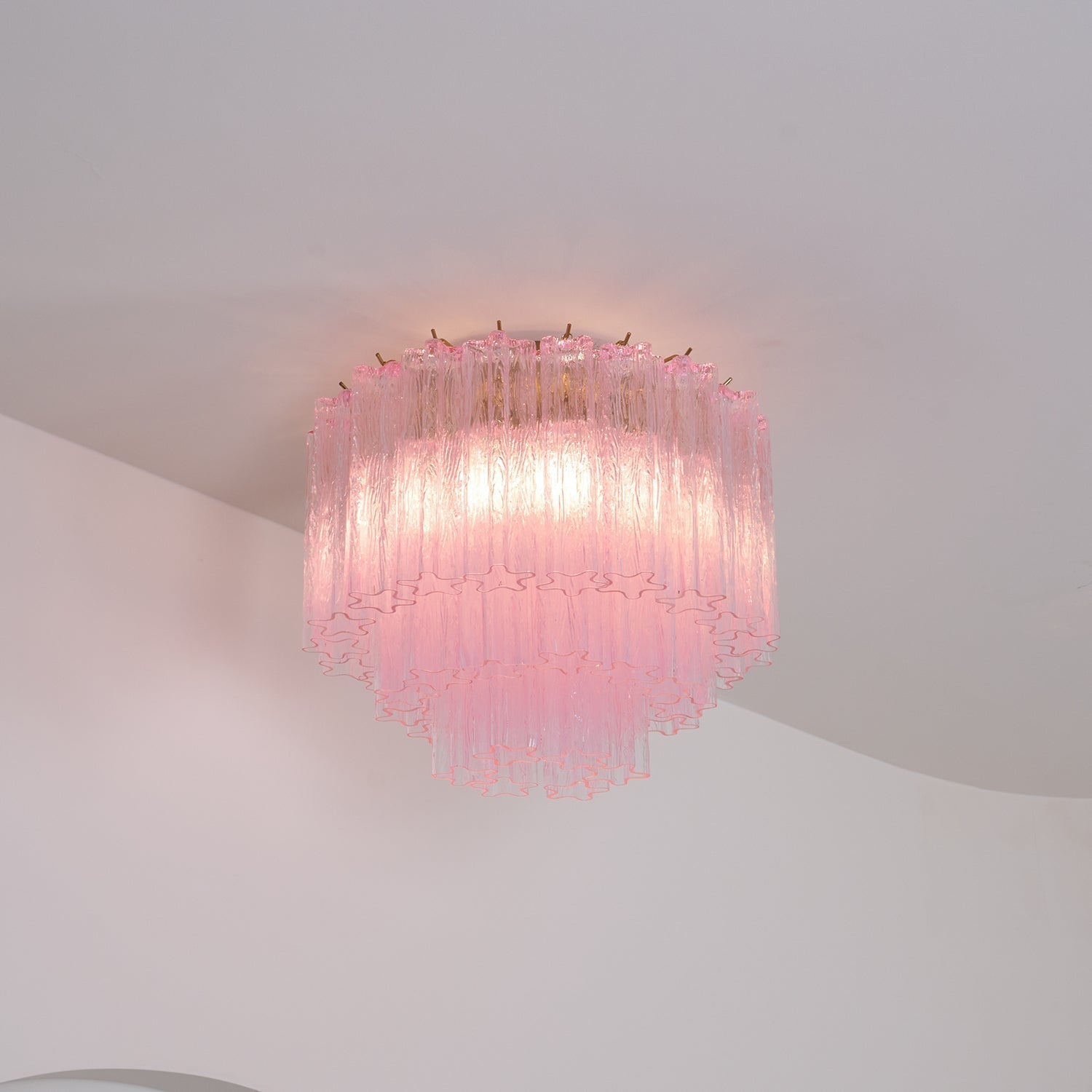 Murano Pink Glass Ceiling Light by FIFTH & BEAM — product view 33