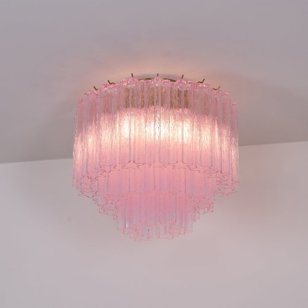 Murano Pink Glass Ceiling Light by FIFTH & BEAM — product view 11