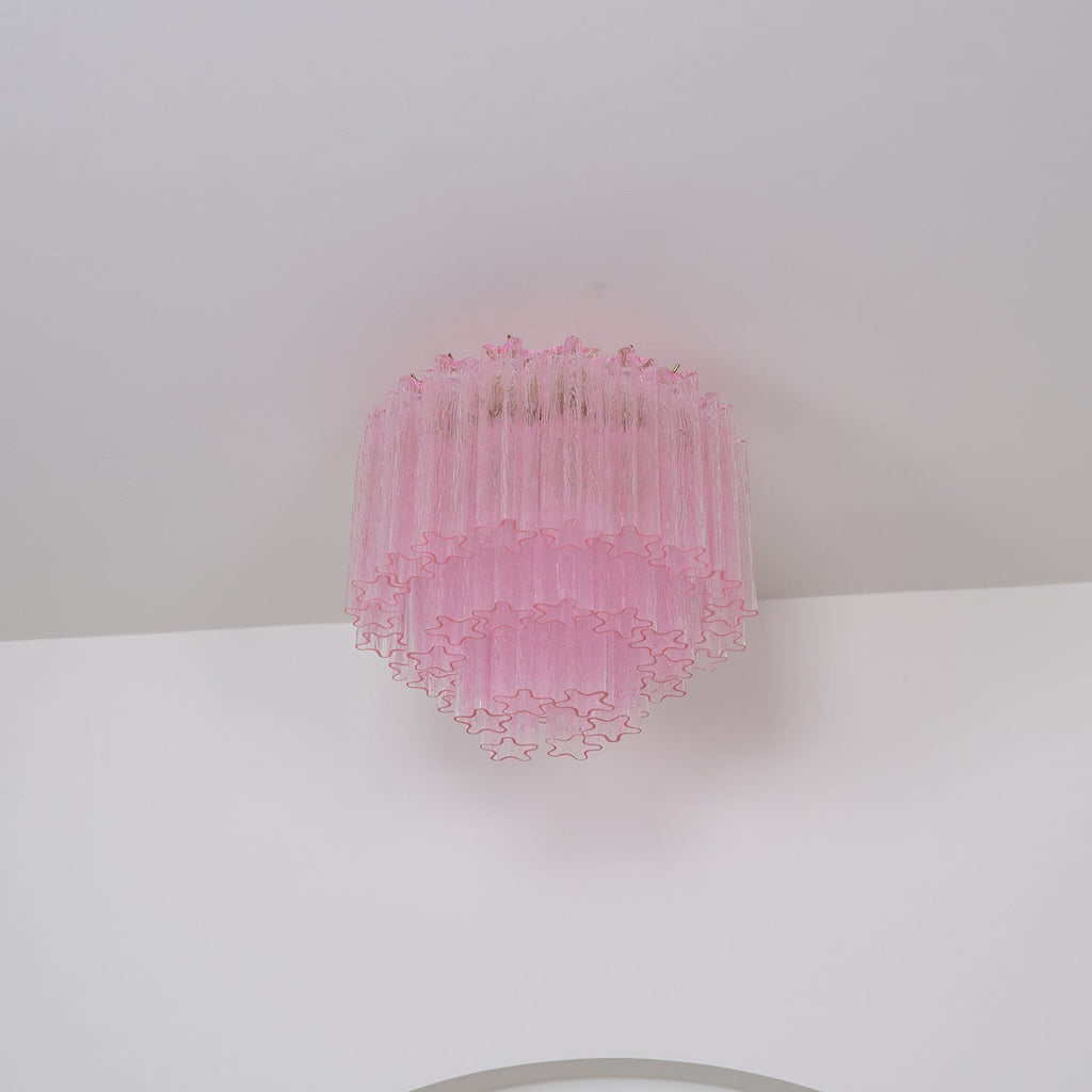 Murano Pink Glass Ceiling Light by FIFTH & BEAM — product view 14