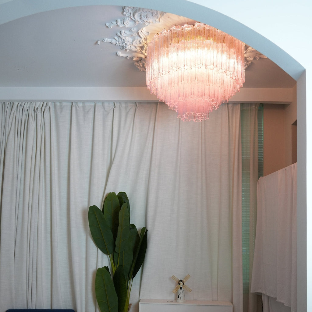 Murano Pink Glass Ceiling Light by FIFTH & BEAM — product view 8