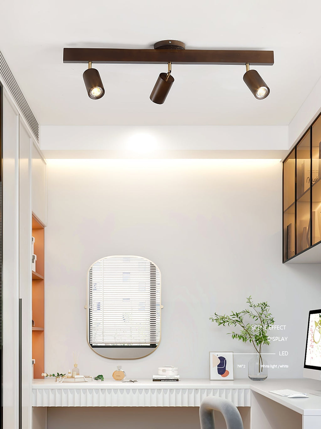 Natural Wood Beam Spotlight Light by FIFTH & BEAM — product view 11