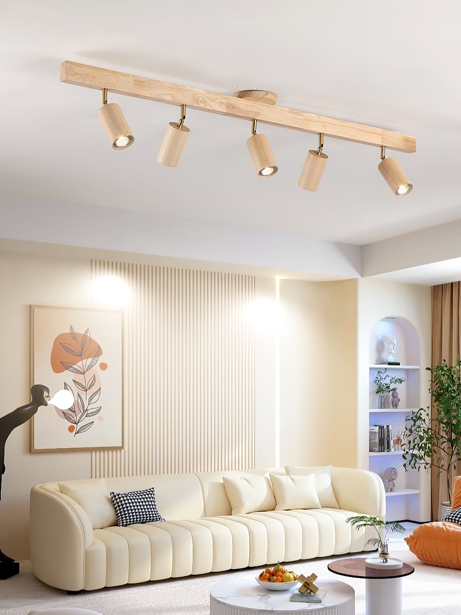 Natural Wood Beam Spotlight Light by FIFTH & BEAM — product view 10