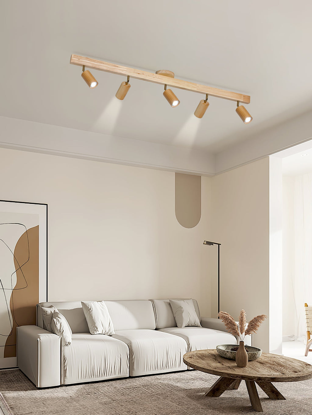 Natural Wood Beam Spotlight Light by FIFTH & BEAM — product view 8