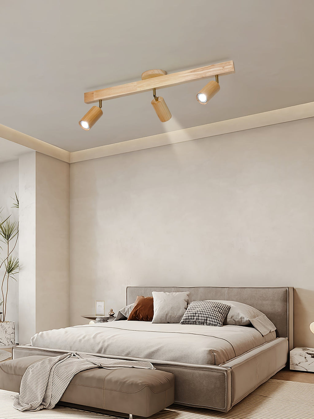 Natural Wood Beam Spotlight Light by FIFTH & BEAM — product view 12