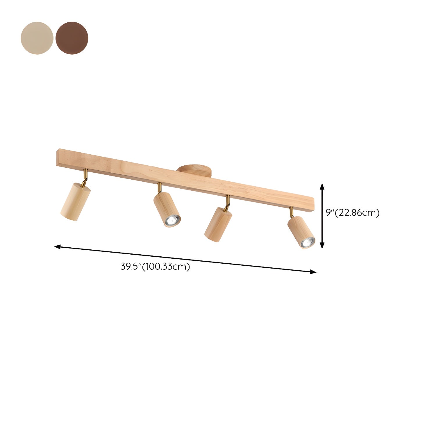 Natural Wood Beam Spotlight Light by FIFTH & BEAM — product view 21