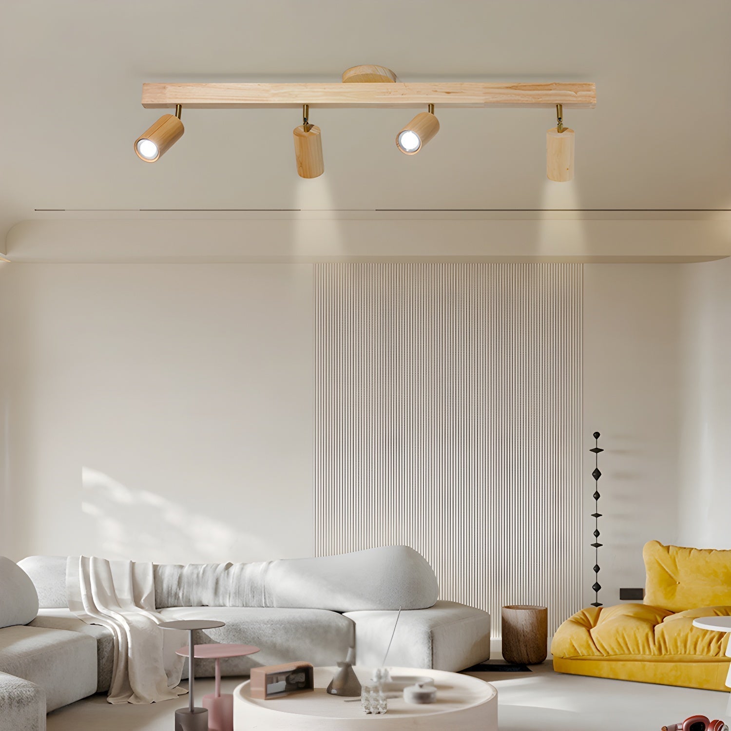 Natural Wood Beam Spotlight Light by FIFTH & BEAM — product view 4