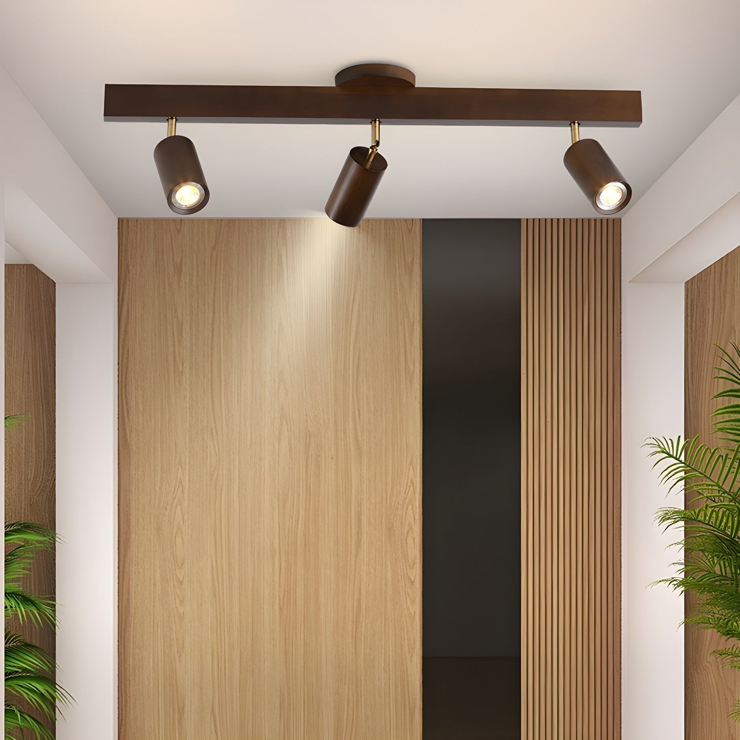 Natural Wood Beam Spotlight Light by FIFTH & BEAM — product view 2