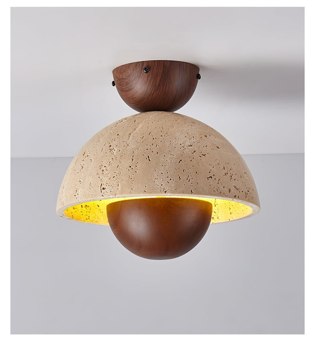 Nerio Travertine Ceiling Light by FIFTH & BEAM — product view 15