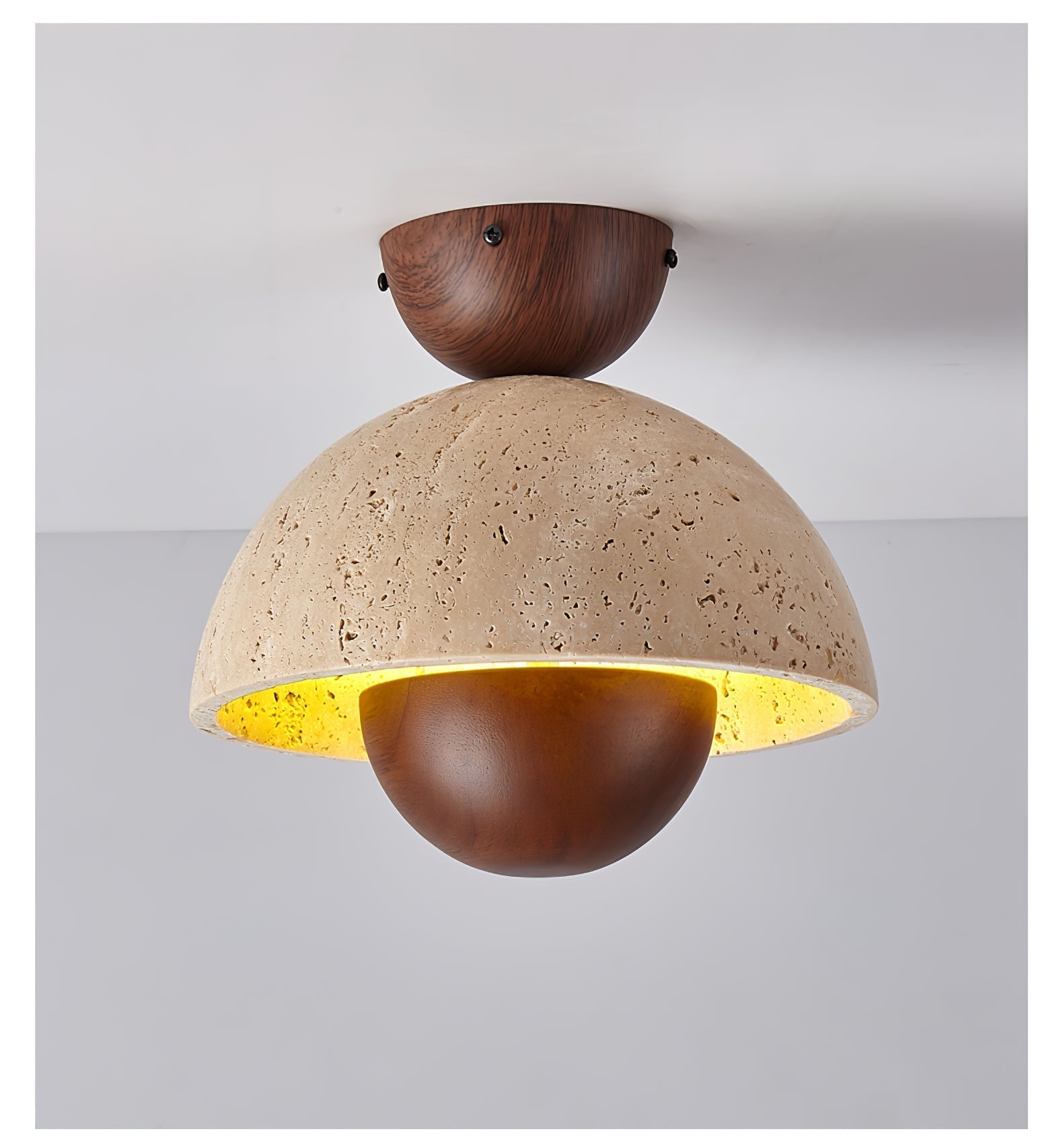 Nerio Travertine Ceiling Light by FIFTH & BEAM — product view 15