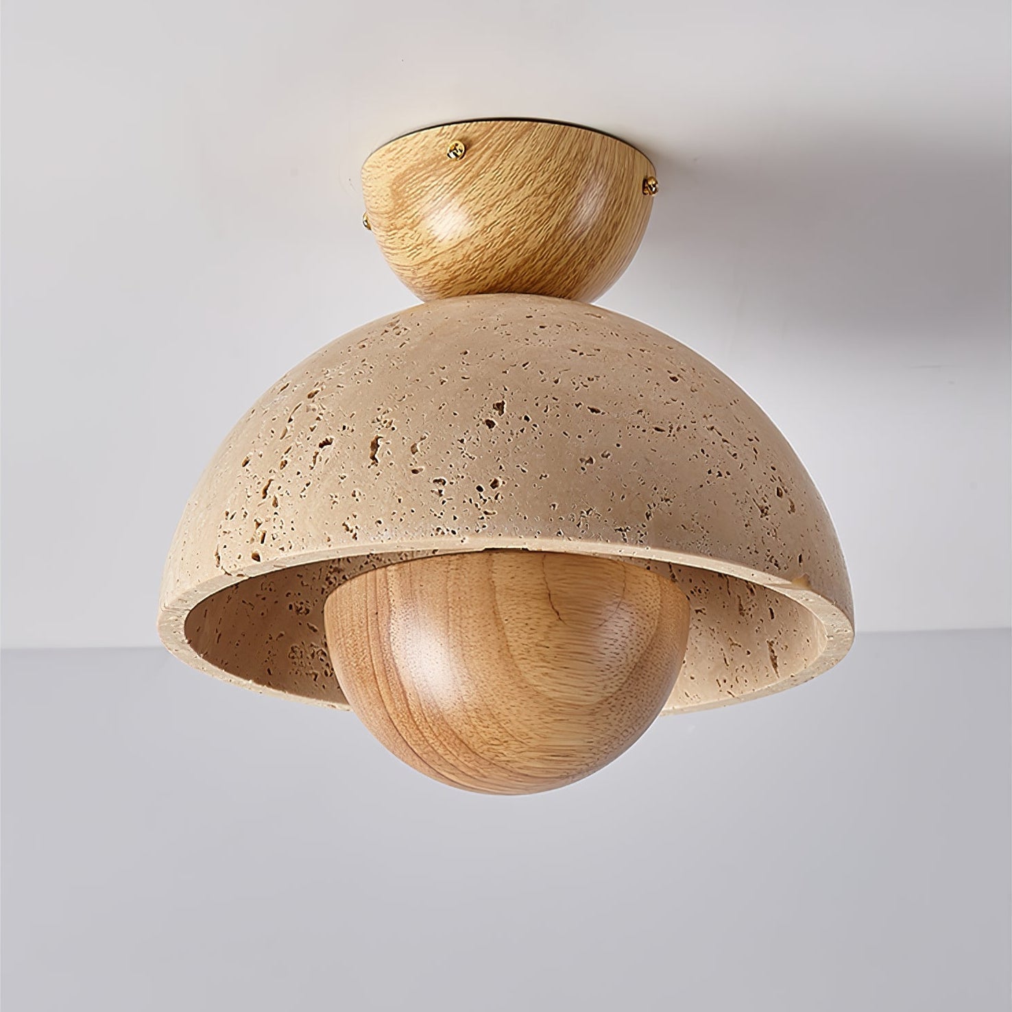 Nerio Travertine Ceiling Light by FIFTH & BEAM — product view 16