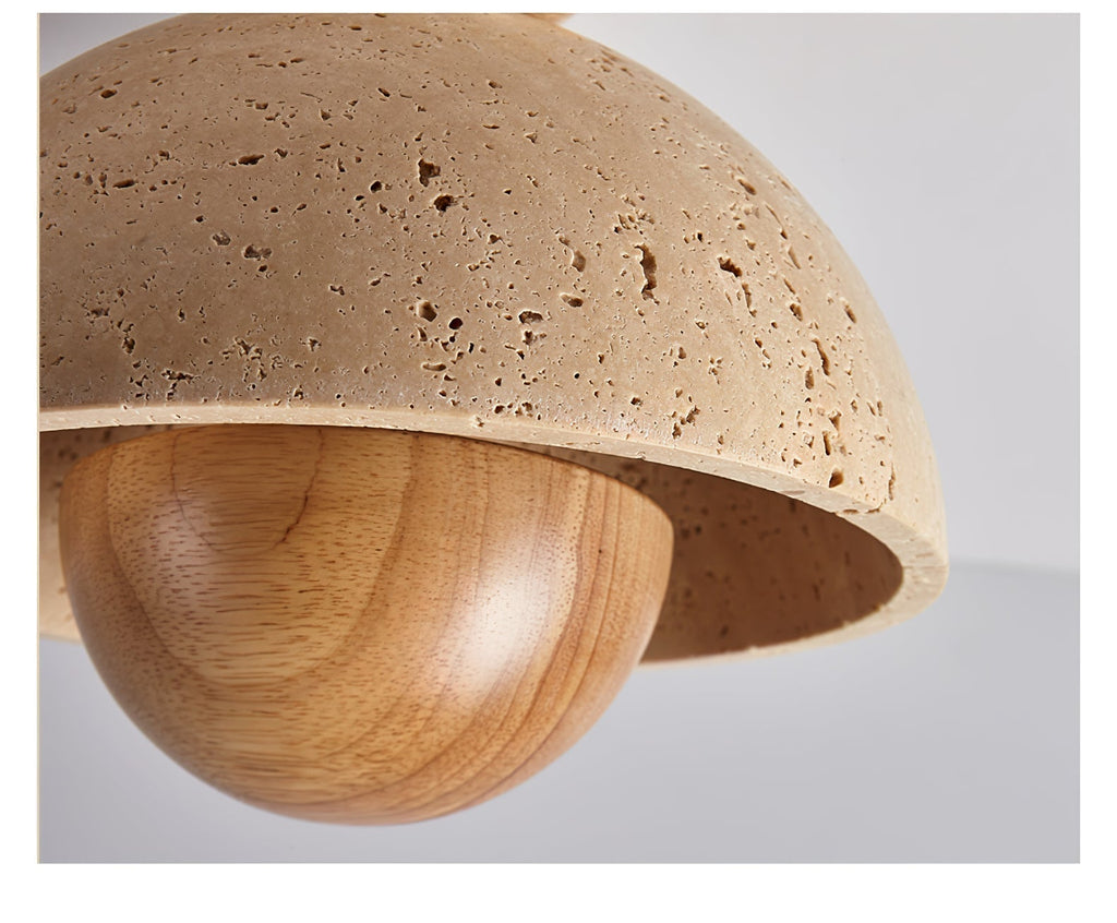 Nerio Travertine Ceiling Light by FIFTH & BEAM — product view 9
