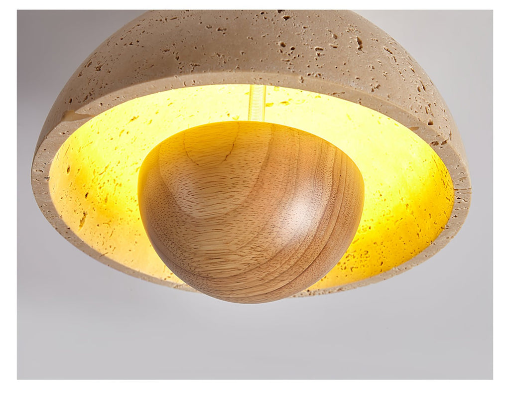 Nerio Travertine Ceiling Light by FIFTH & BEAM — product view 8