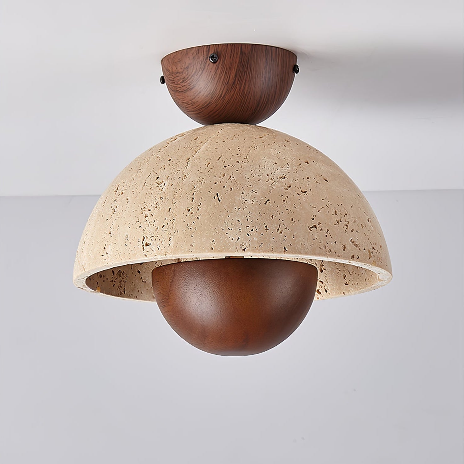Nerio Travertine Ceiling Light by FIFTH & BEAM — product view 14